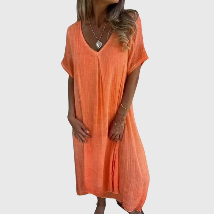 Fiona™ – Elegant Lightweight V-Neck Dress